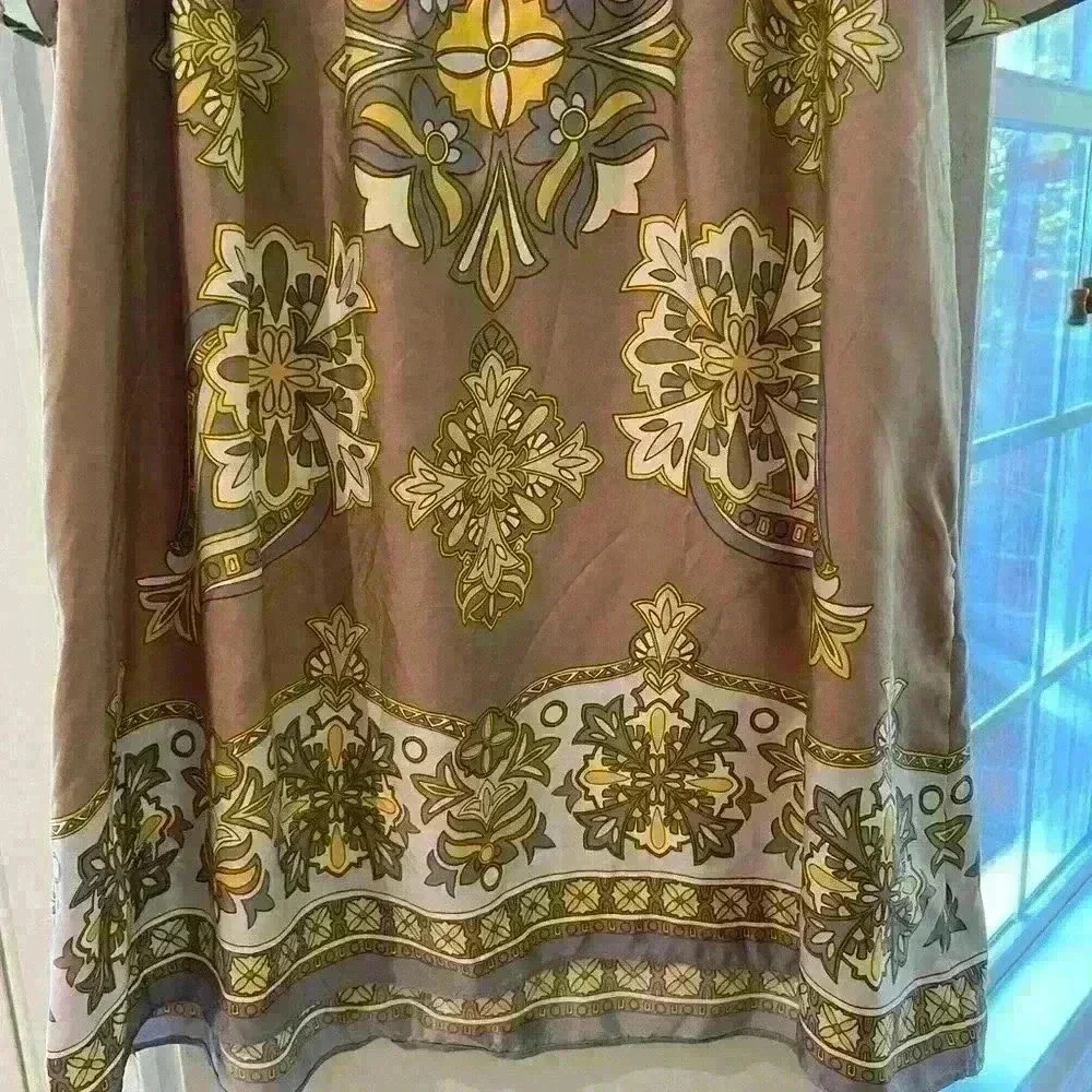 Michael Kors Womens Blouse 100 Percent Silk